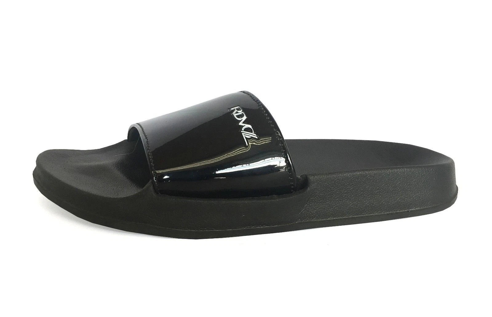 New Women's Metallic Fashion Slide Soft Rubber Bottom Beach Gym Pool Party-1818