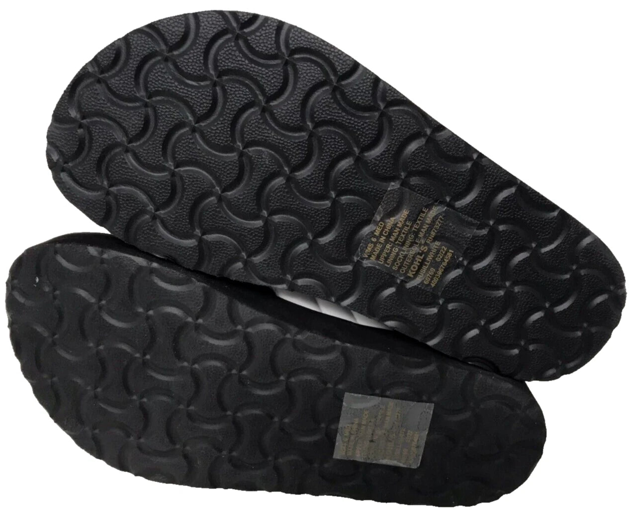 Sonoma Women's Fusilli Platform Slip On Comfort Slides Sandals Wht Size:7.5 200R