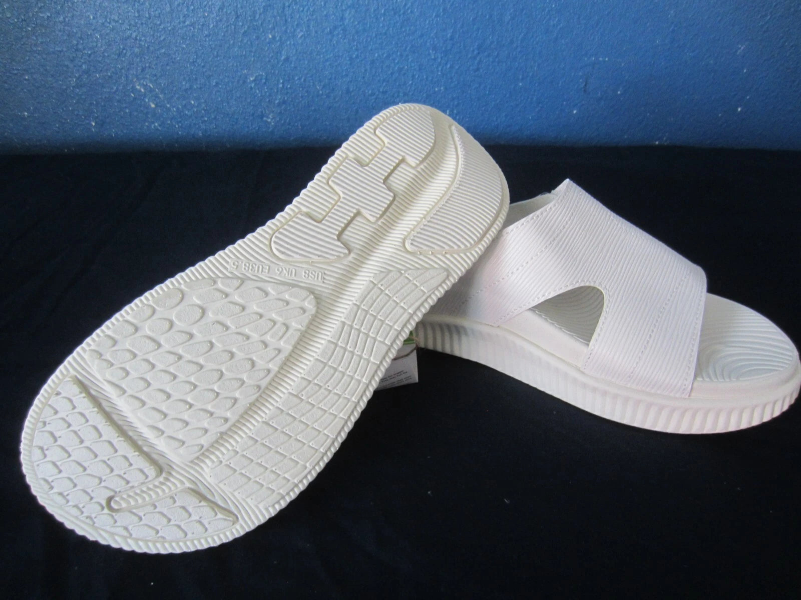 KuaiLu Women's Fashion Orthopedic Slides Thick Cushion with Arch Support US 8