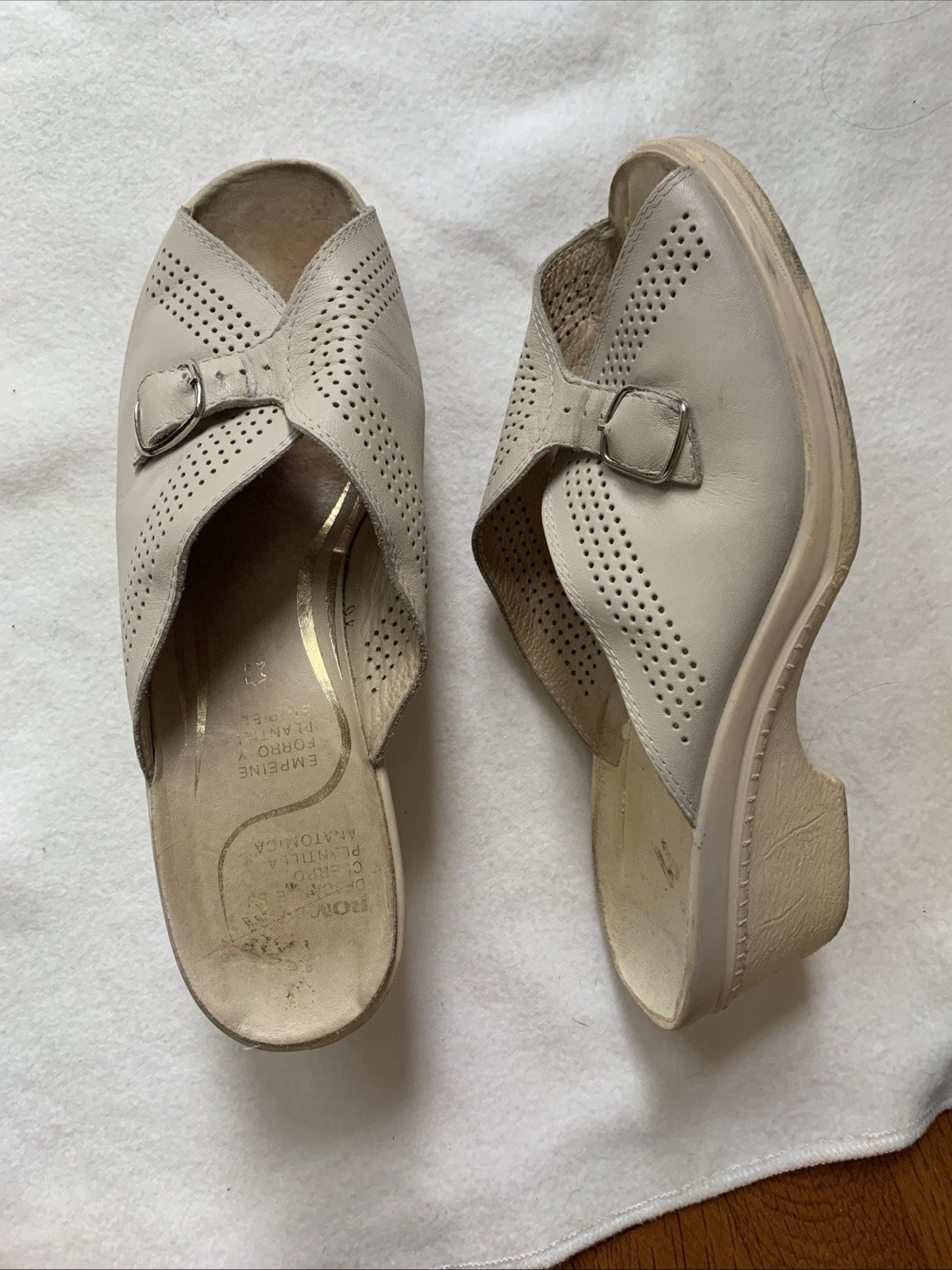 Vtg Romiki Orthopedic Slide - Worishofer Style Made In Spain 40