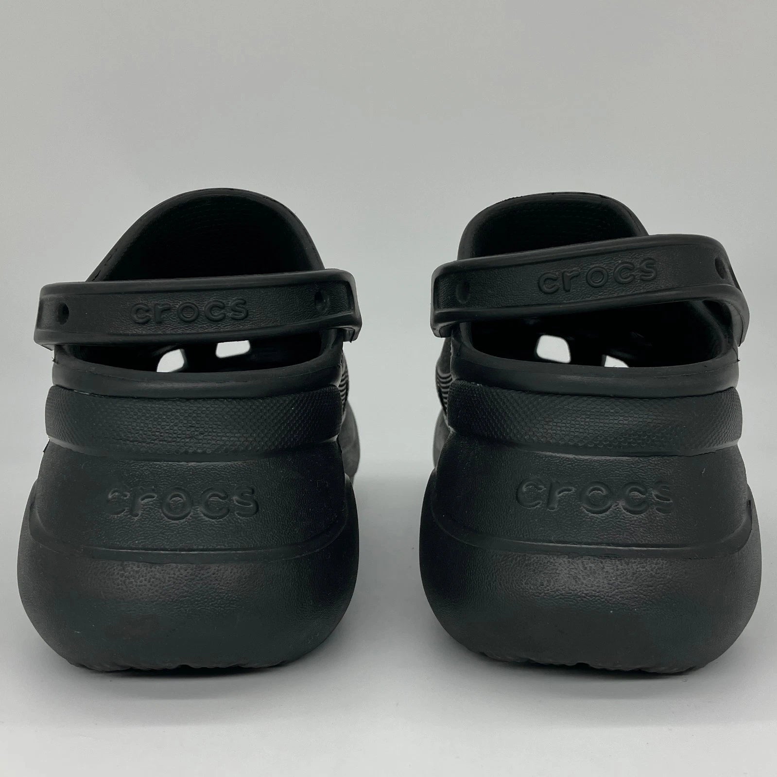 New CROCS Siren Clog Womens 9 Black Heel Platform High Iconic Comfort Style