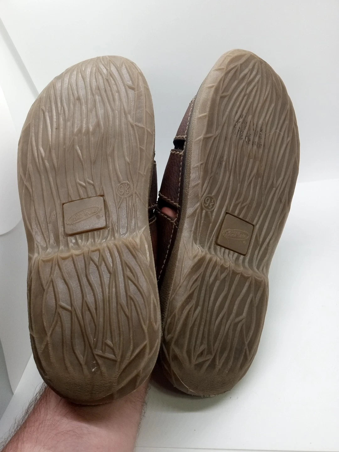 Lower East Side Women's Size 9.5 90's/Y2K-Style Chunky Slide Sandals Brown