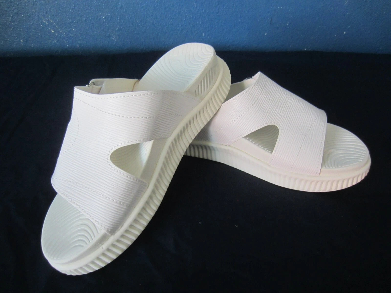 KuaiLu Women's Fashion Orthopedic Slides Thick Cushion with Arch Support US 8