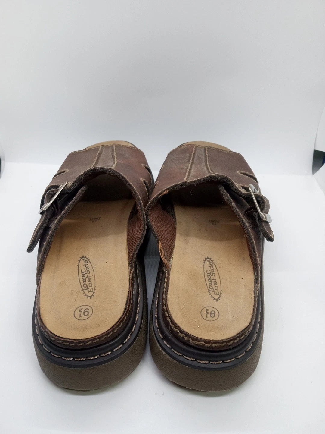 Lower East Side Women's Size 9.5 90's/Y2K-Style Chunky Slide Sandals Brown