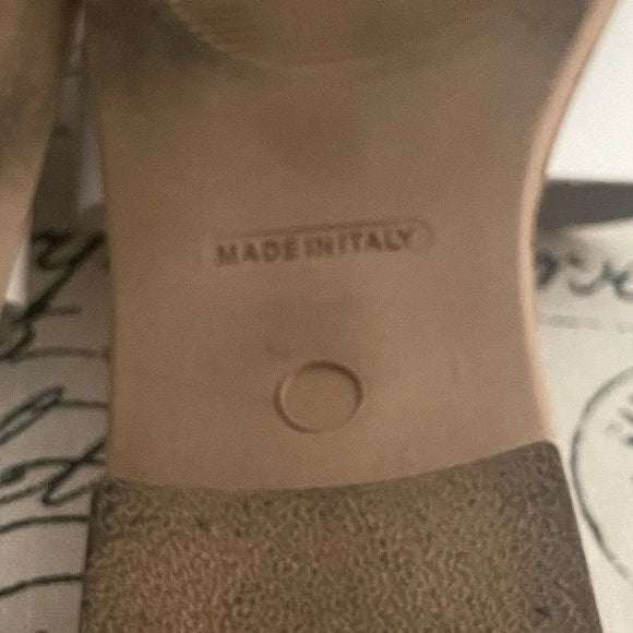 STEVE MADDEN STEVE Greece White Leather Slide Sandals H Oran Style Slip On Sz 11