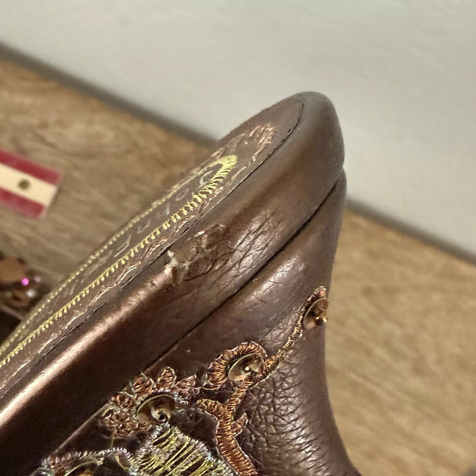 John Fashion Sequin Slide Dress Shoes Size 8