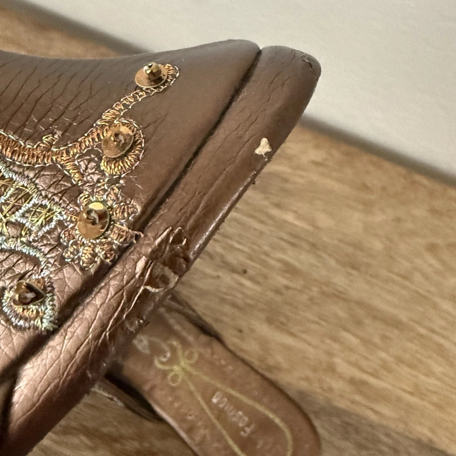 John Fashion Sequin Slide Dress Shoes Size 8