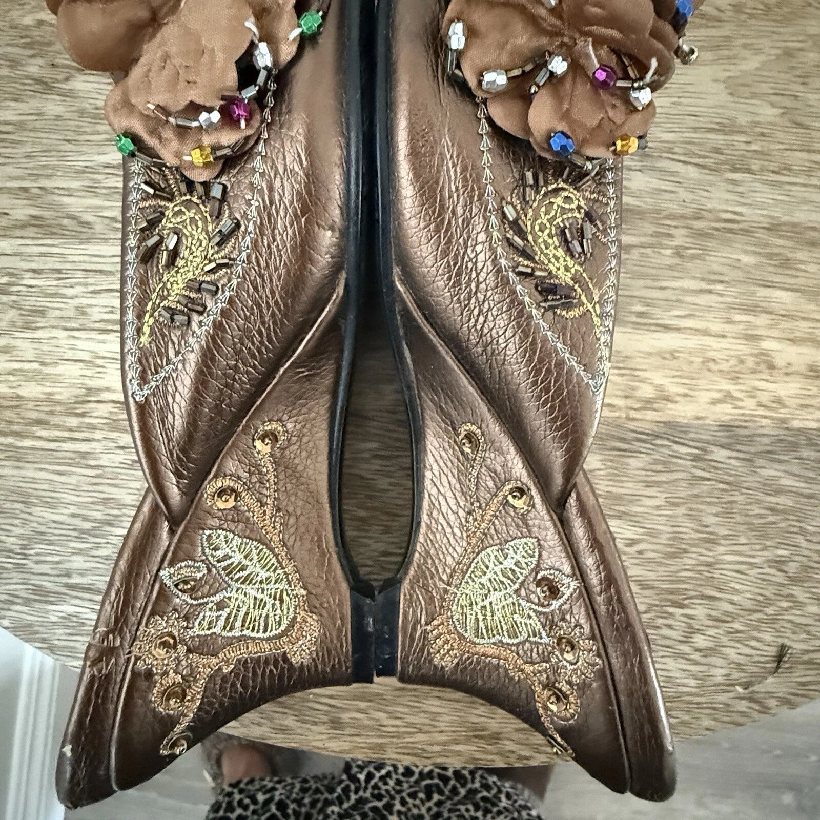 John Fashion Sequin Slide Dress Shoes Size 8