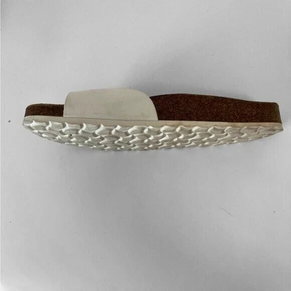 K. Daques “Madrid” Style Sandals in White Leather Size 40