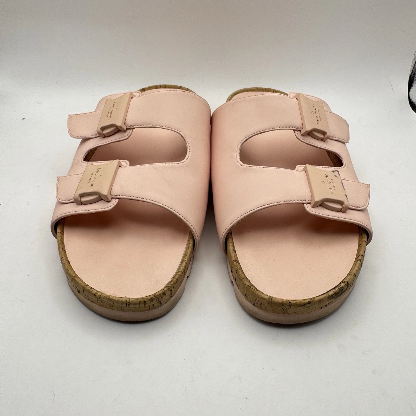 Kate Spade Becca Sandals Size 10 B Pink Women's Style KC411 DOUBLE STRAP