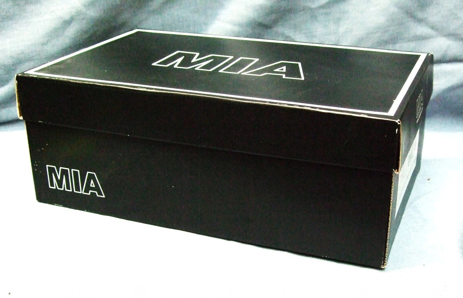 MIA Women's Black Patent Leather Thong Fashion Slides 8.5M New in Box