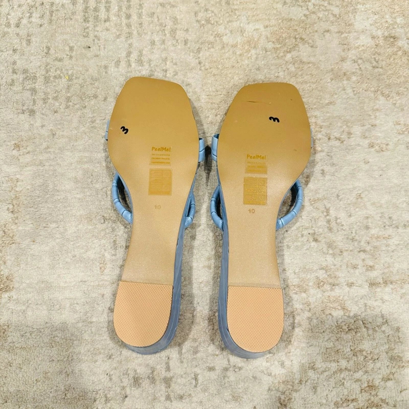 Song of Style fia sandal in Blue printed slide wedge sandal woman’s 10