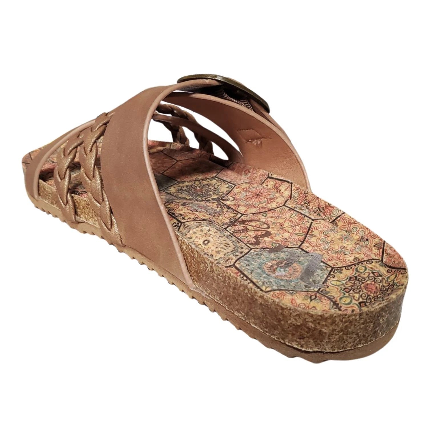 Very G Womens Nora 3 Fashion Slide Sandal, Tan