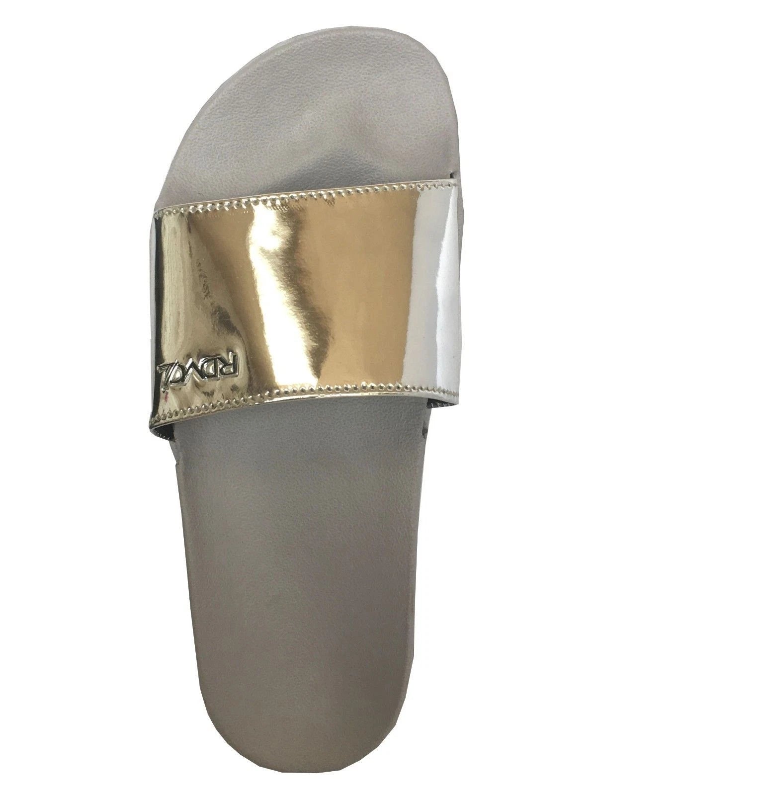New Women's Metallic Fashion Slide Soft Rubber Bottom Beach Gym Pool Party-1818