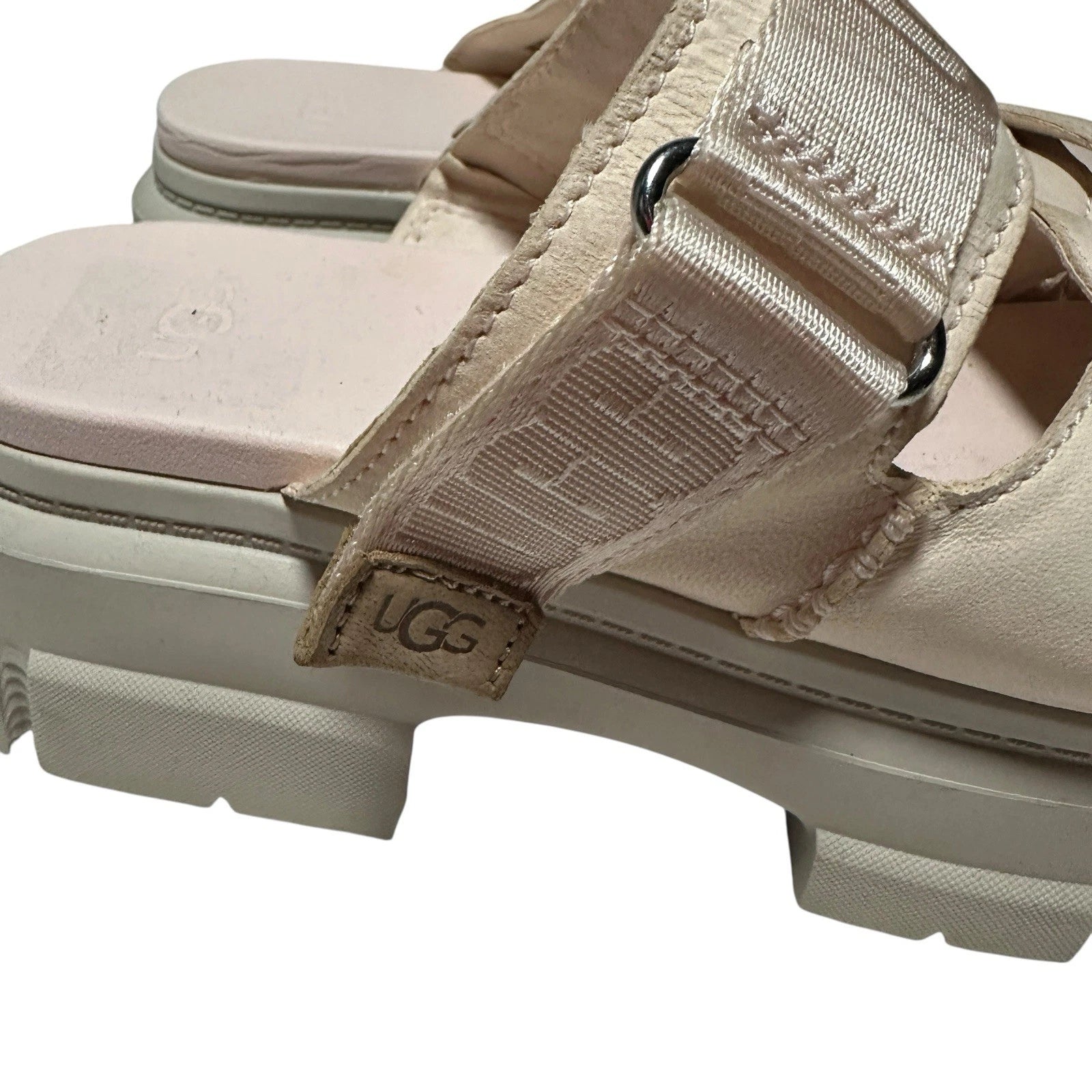 UGG Women’s Ashton Platform Slide Sandals Rose Nude Pink Size 8.5 1136785 Chunky