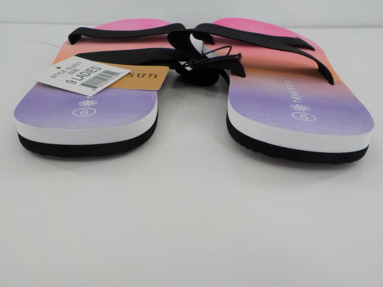 Raya Sun RS Surf Slide Flip Flops Ladies SZ 9 Pastel Sunrise Sunset Womens Beach