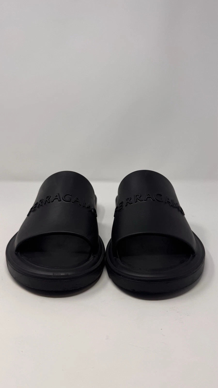 Salvatore Ferragamo Women’s Jelly Black Slide Sanal Size 9