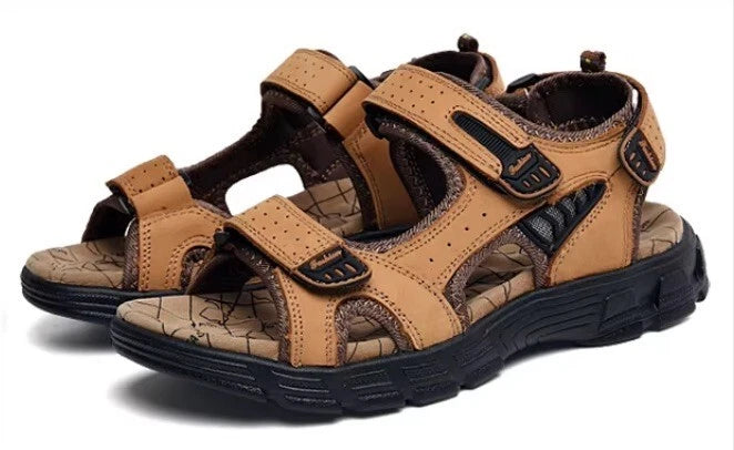 Summer Fashion Womens Sandals Real Leather Beach Outdoor Hook/Eye  US 8.5 Womens