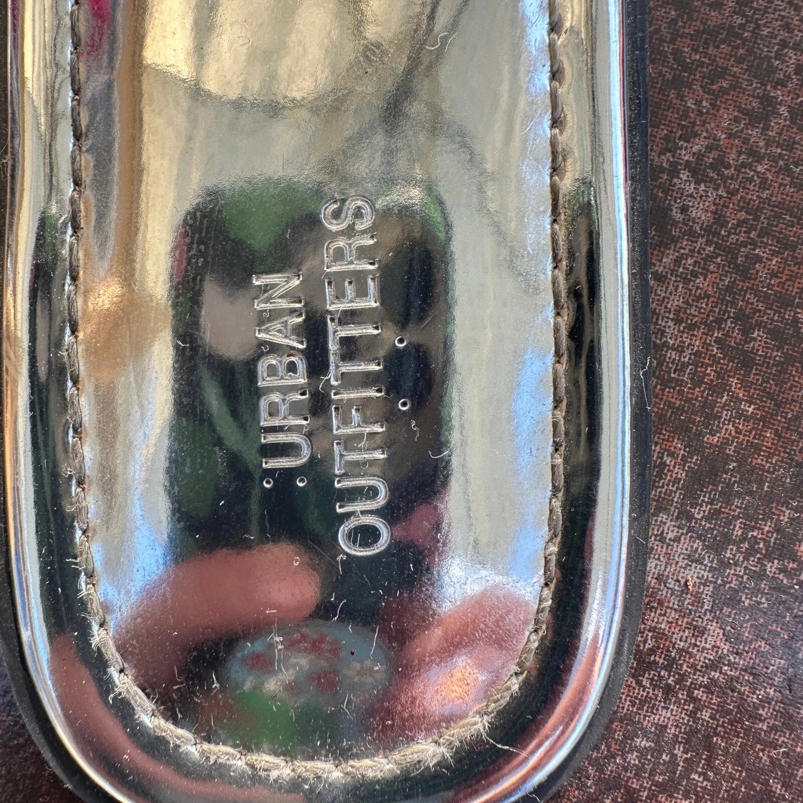 Urban Outfitters Slides Sandals Clear Blue Straps Trendy Flats Size 7