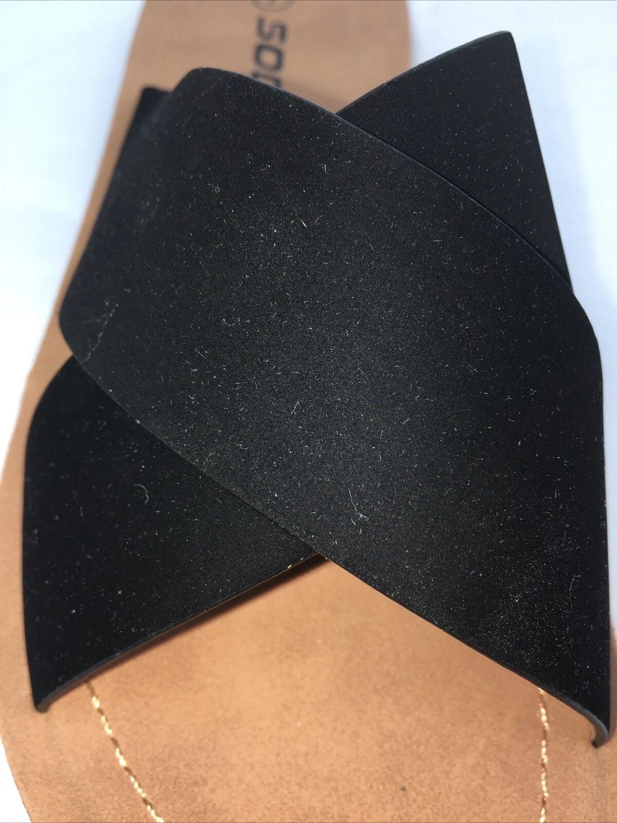 SODA-REFLECT-S NUBUCK PU X BANDS Flat Slide CASUAL Fashion Women Sandal Slip On