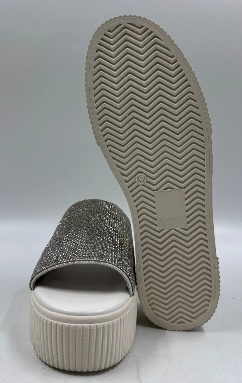 Jessica SImpson Women's Ezira Slip-On Chunky Casual Fashion Slides Size 8.5M