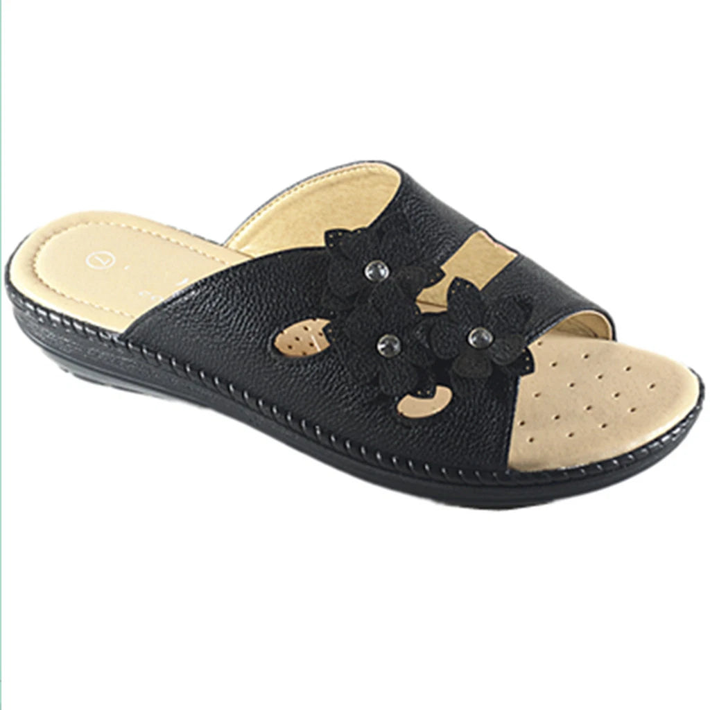 New Women Sandals Shoes Gladiator Slip On Fashion Slide Shoes Size 5 - 10