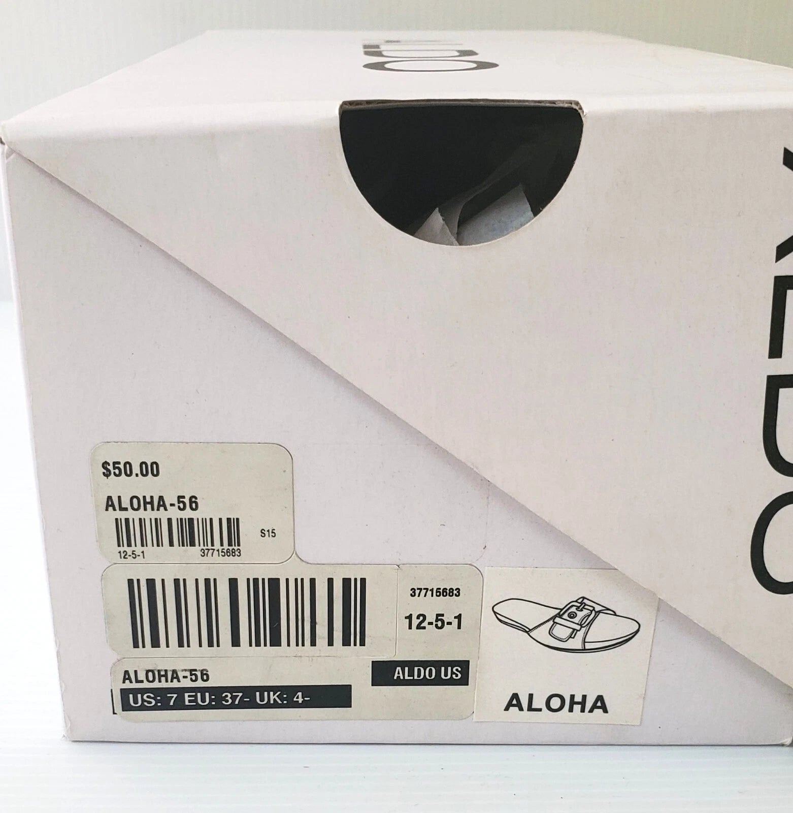 New Womens Aldo shoes Size 7 style sandals Aloha-56 flower pattern slides