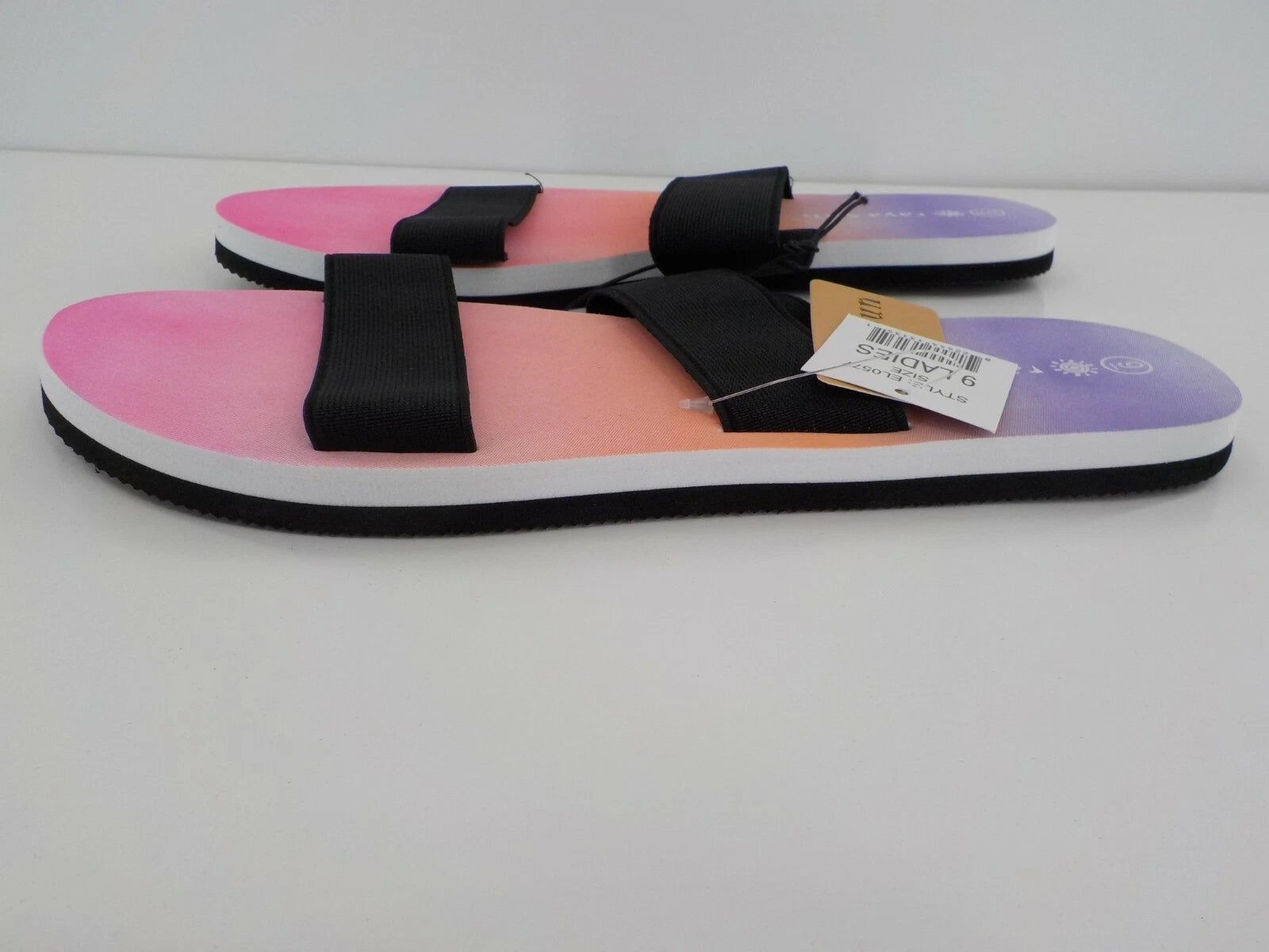 Raya Sun RS Surf Slide Flip Flops Ladies SZ 9 Pastel Sunrise Sunset Womens Beach