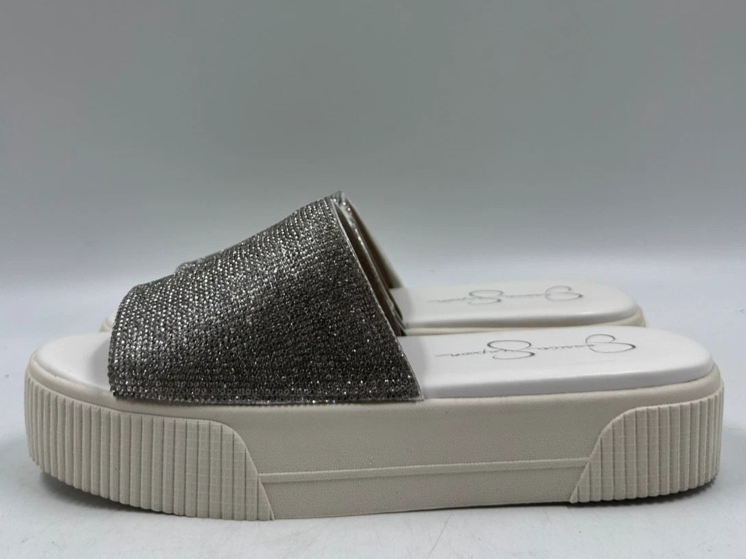 Jessica SImpson Women's Ezira Slip-On Chunky Casual Fashion Slides Size 8.5M