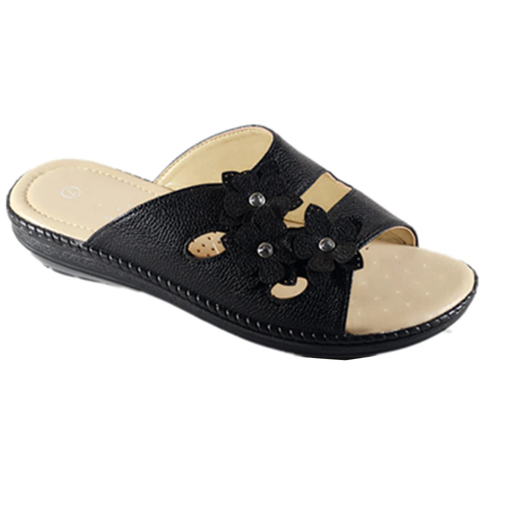 New Women Sandals Shoes Gladiator Slip On Fashion Slide Shoes Size 5 - 10