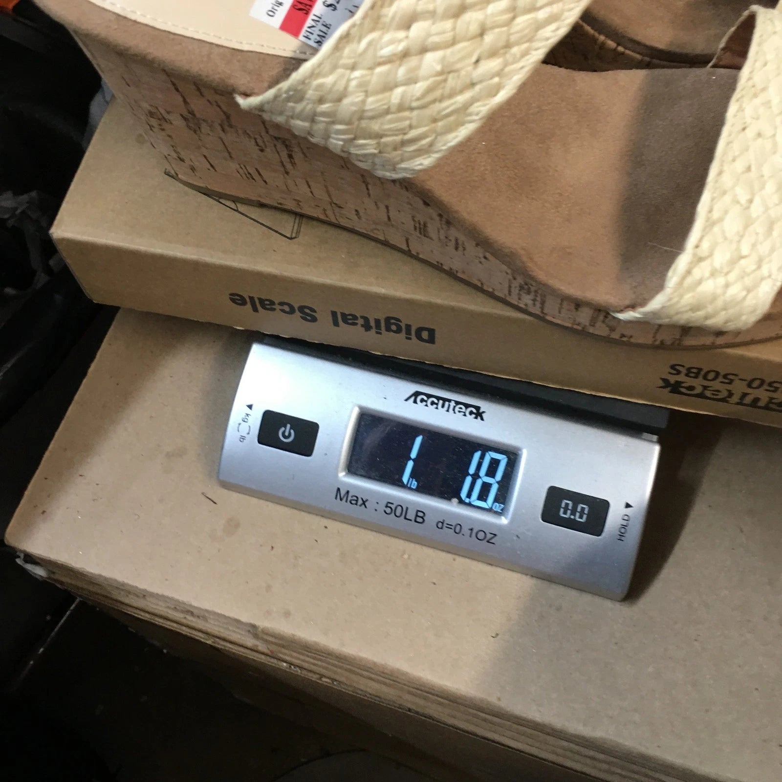 Style & Co. Sandals Womens 11 M Daliaa Wedge Slides Beige Faux Leather Cork NEW