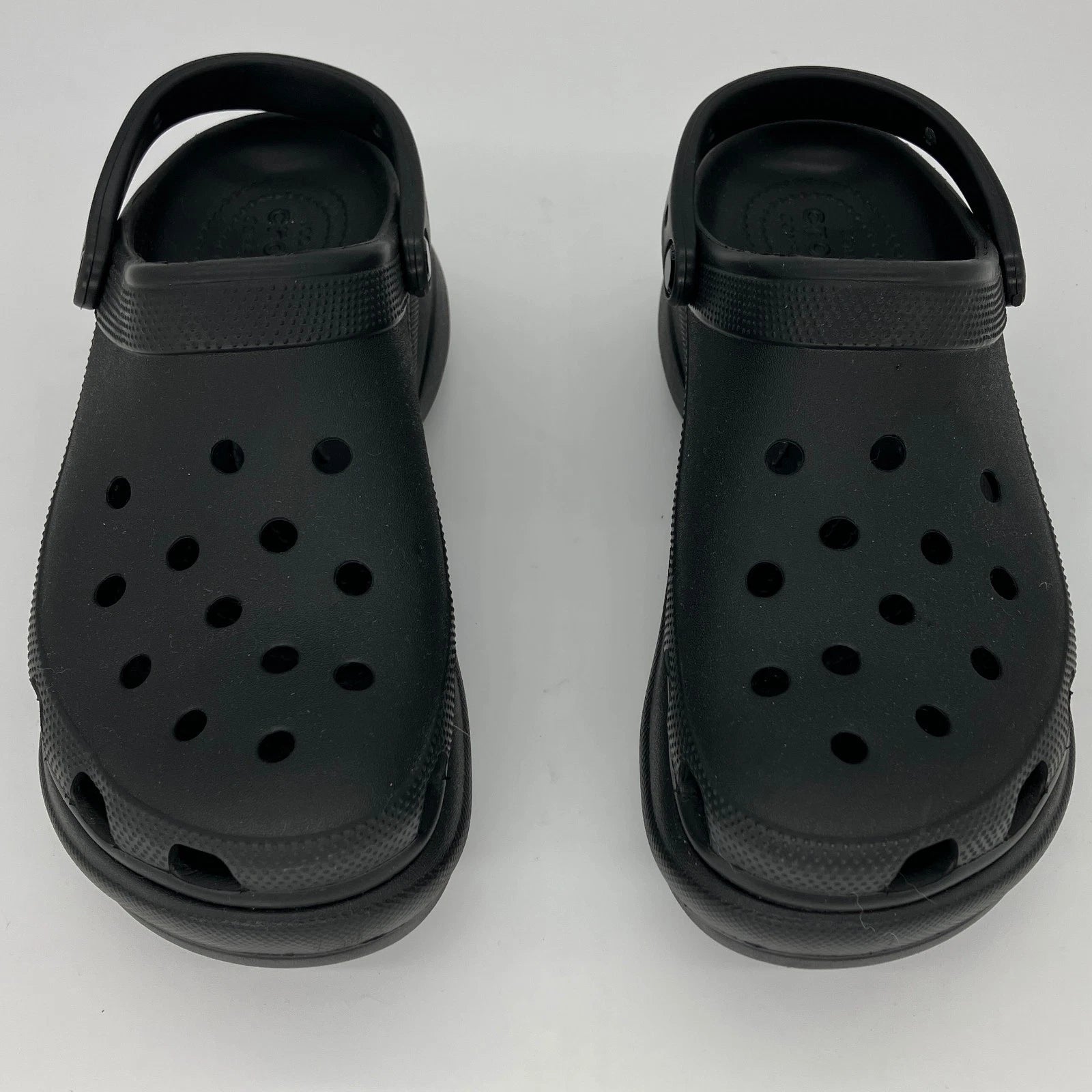 New CROCS Siren Clog Womens 9 Black Heel Platform High Iconic Comfort Style