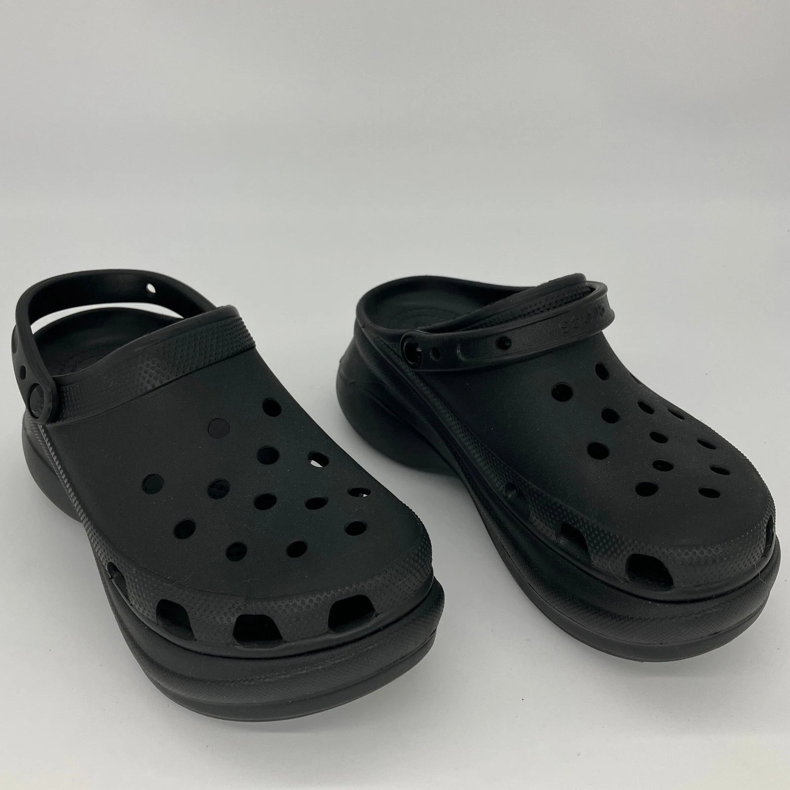 New CROCS Siren Clog Womens 9 Black Heel Platform High Iconic Comfort Style
