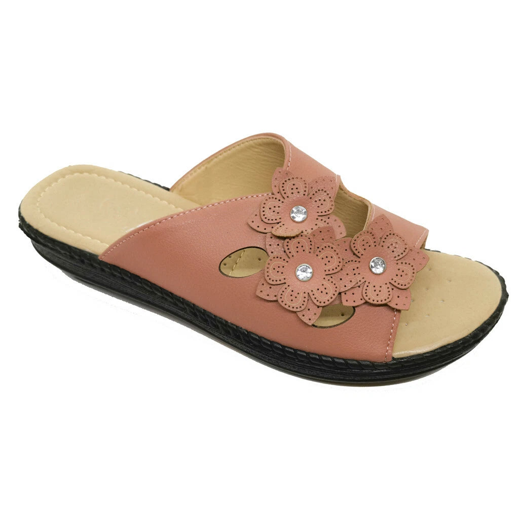 New Women Sandals Shoes Gladiator Slip On Fashion Slide Shoes Size 5 - 10