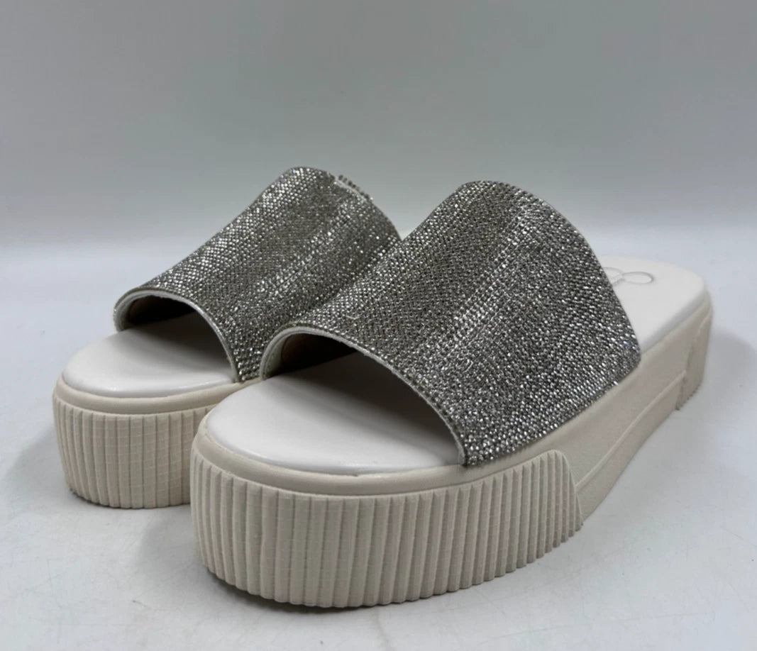 Jessica SImpson Women's Ezira Slip-On Chunky Casual Fashion Slides Size 8.5M