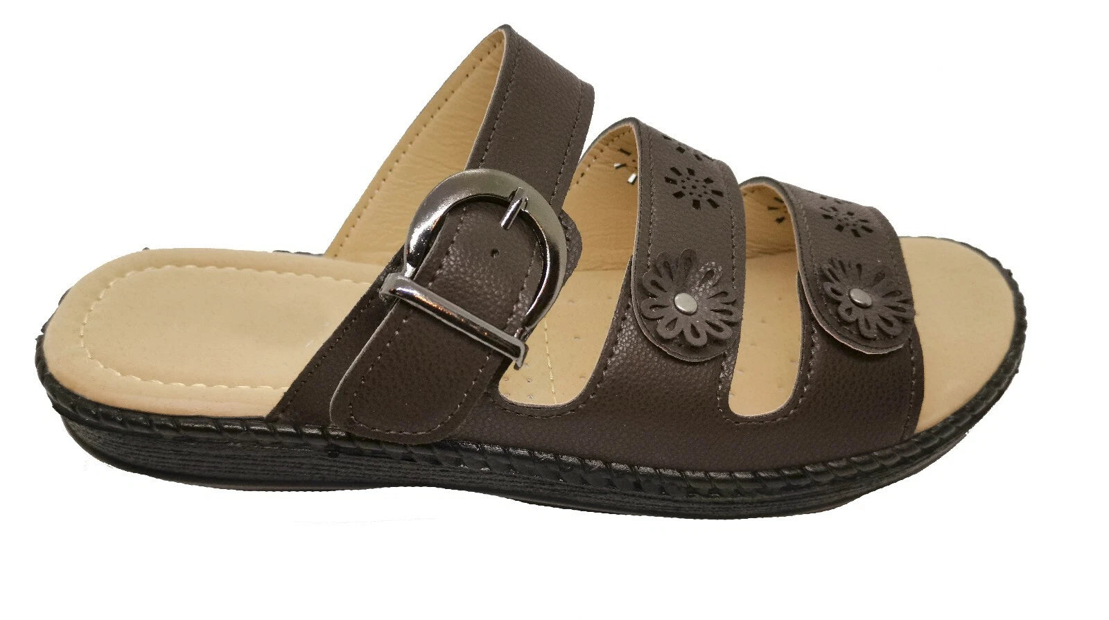 New Women Sandals Shoes Gladiator Slip On Fashion Slide Shoes Size 5 - 10