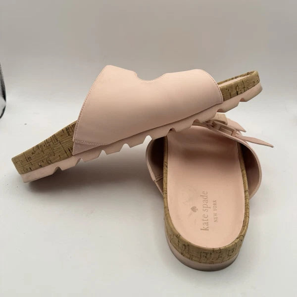 Kate Spade Becca Sandals Size 10 B Pink Women's Style KC411 DOUBLE STRAP