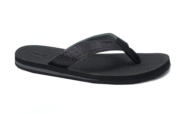 New Womens Double-Strap Braided Beach Sandal UltraSoft Glitter Fashion Flip Flop