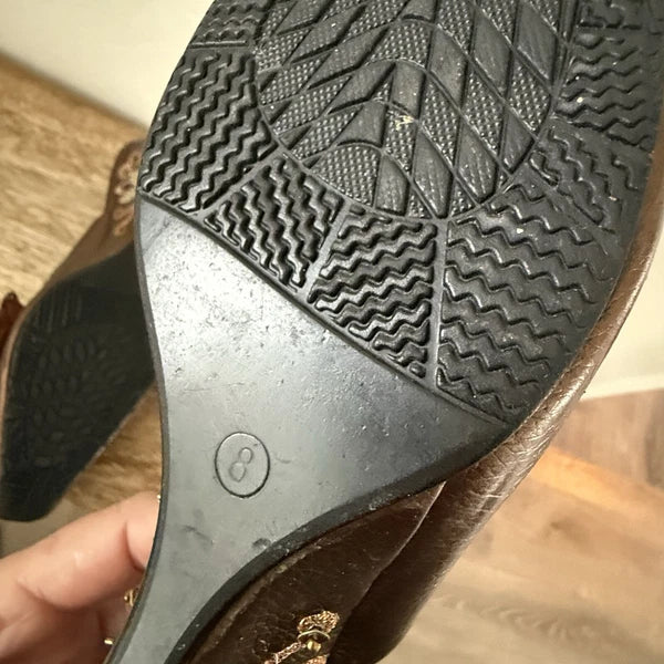 John Fashion Sequin Slide Dress Shoes Size 8