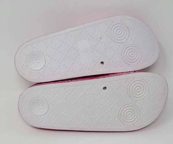 Steve Madden Sofi Pink Multi Paisley Printed Slide Sandals Size 7