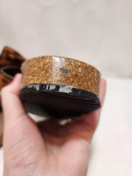 Women Size 9 Brown Sandals Bowknot Cork Leopard Cheetah Spring Summer Fashion