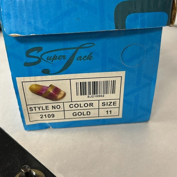 NIB Super Jack Boutique Bling Rhinestone Fashion Slides Women’s Size 11