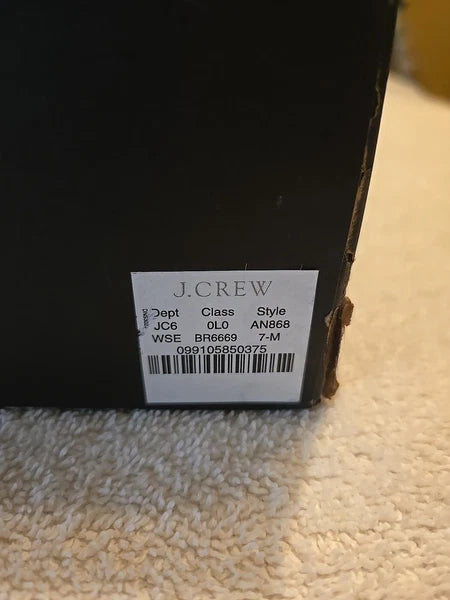 Vachetta Espadrille Slides. Size 7. Warm Sepia Color. Style No. AN868