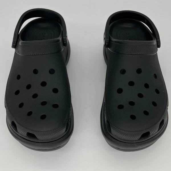 New CROCS Siren Clog Womens 9 Black Heel Platform High Iconic Comfort Style