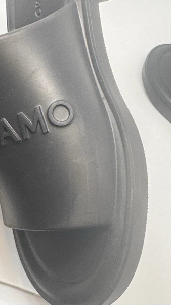 Salvatore Ferragamo Women’s Jelly Black Slide Sanal Size 9