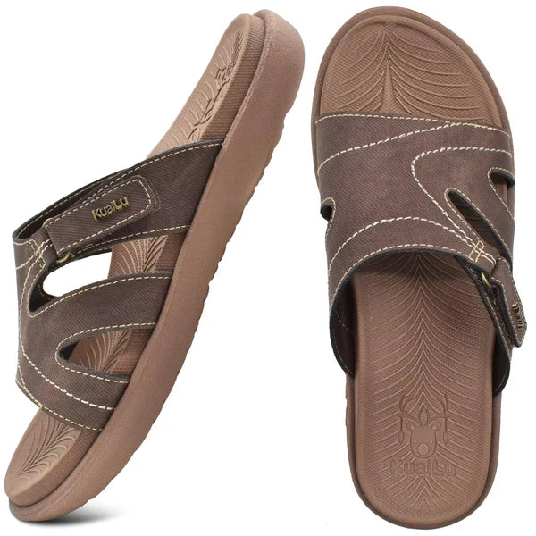 KuaiLu Womens Fashion Orthotic Slides Ladies Lightweight Athletic Yoga Mat Wa...