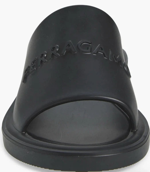 Salvatore Ferragamo Women’s Jelly Black Slide Sanal Size 9