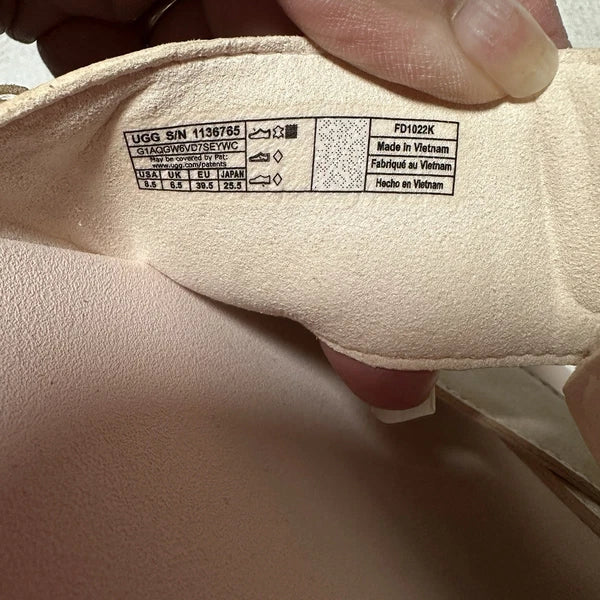 UGG Women’s Ashton Platform Slide Sandals Rose Nude Pink Size 8.5 1136785 Chunky