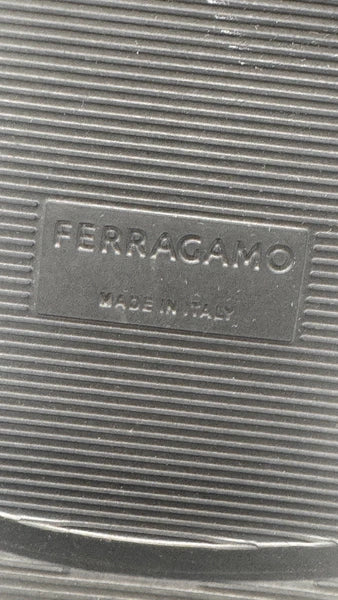 Salvatore Ferragamo Women’s Jelly Black Slide Sanal Size 9