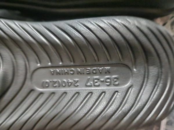 Women's Size 6.5 - 7 Soft Cushion & Comfy Fashion Slides, 2 White & 3 Black